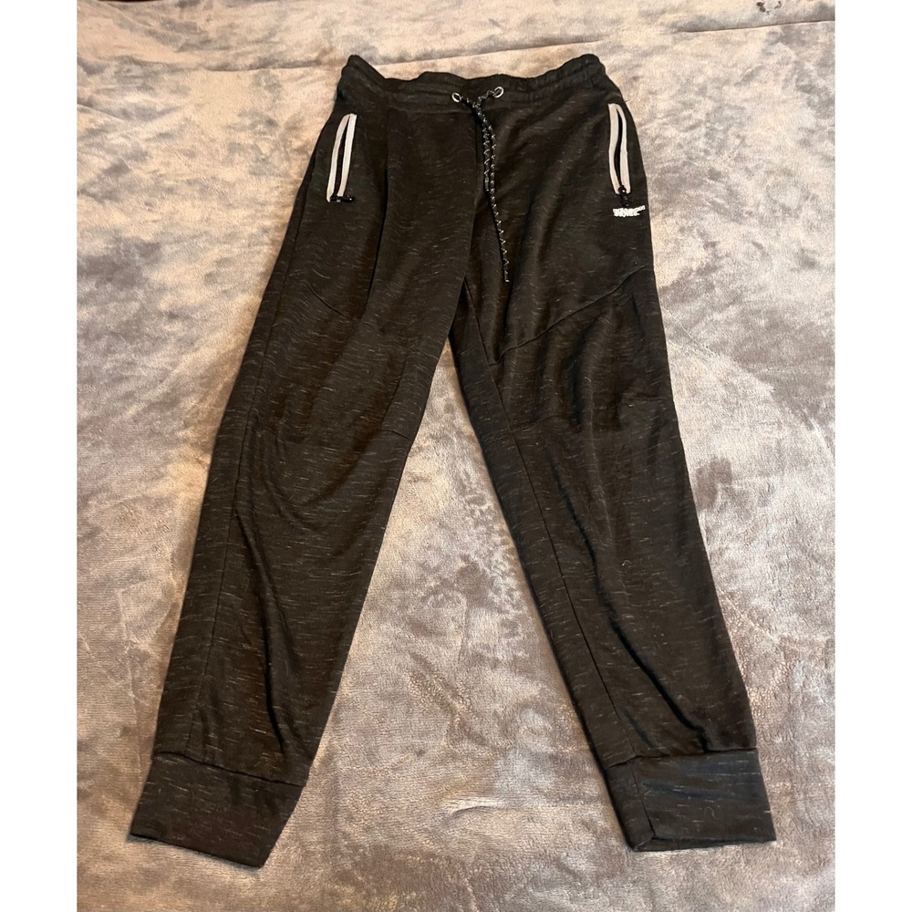 Reason Brand Co Mens Space Dye Joggers Black Marl Tech Sweatpants Size M